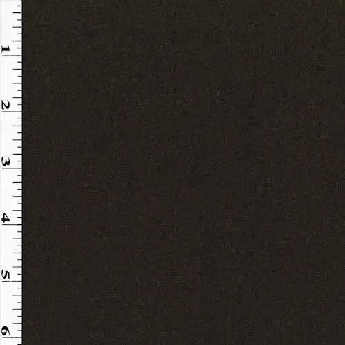 2 YD PC-Dark Brown Melton Wool Blend Jacketing Fabric