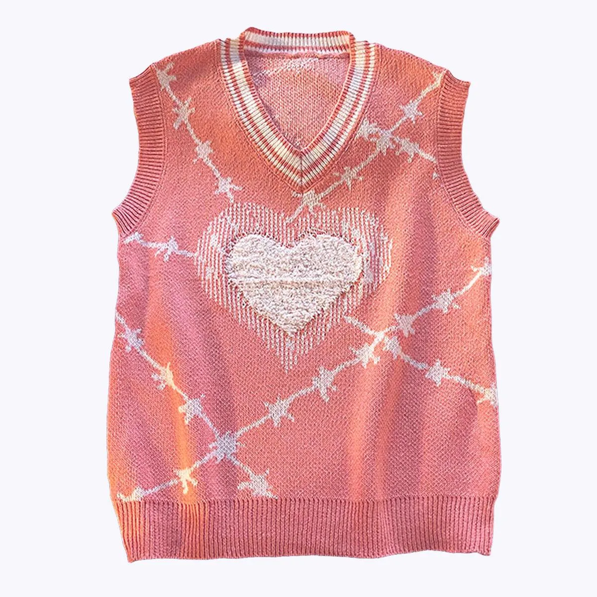 benpaolv Barbed Wire Knit Vest Grunge Aesthetic