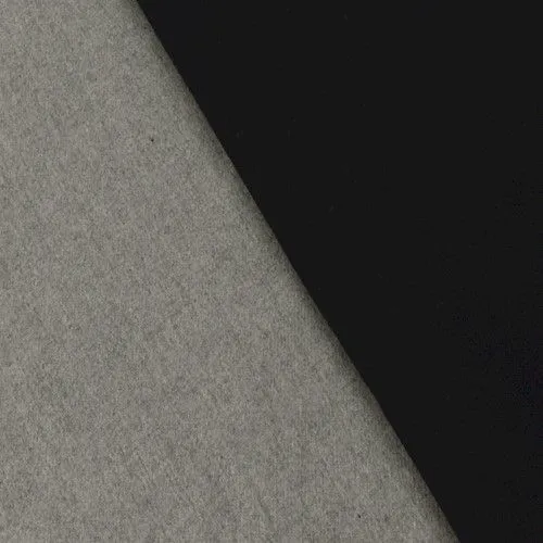 Black/Light Gray Bonded Double Sided Coating Fabric