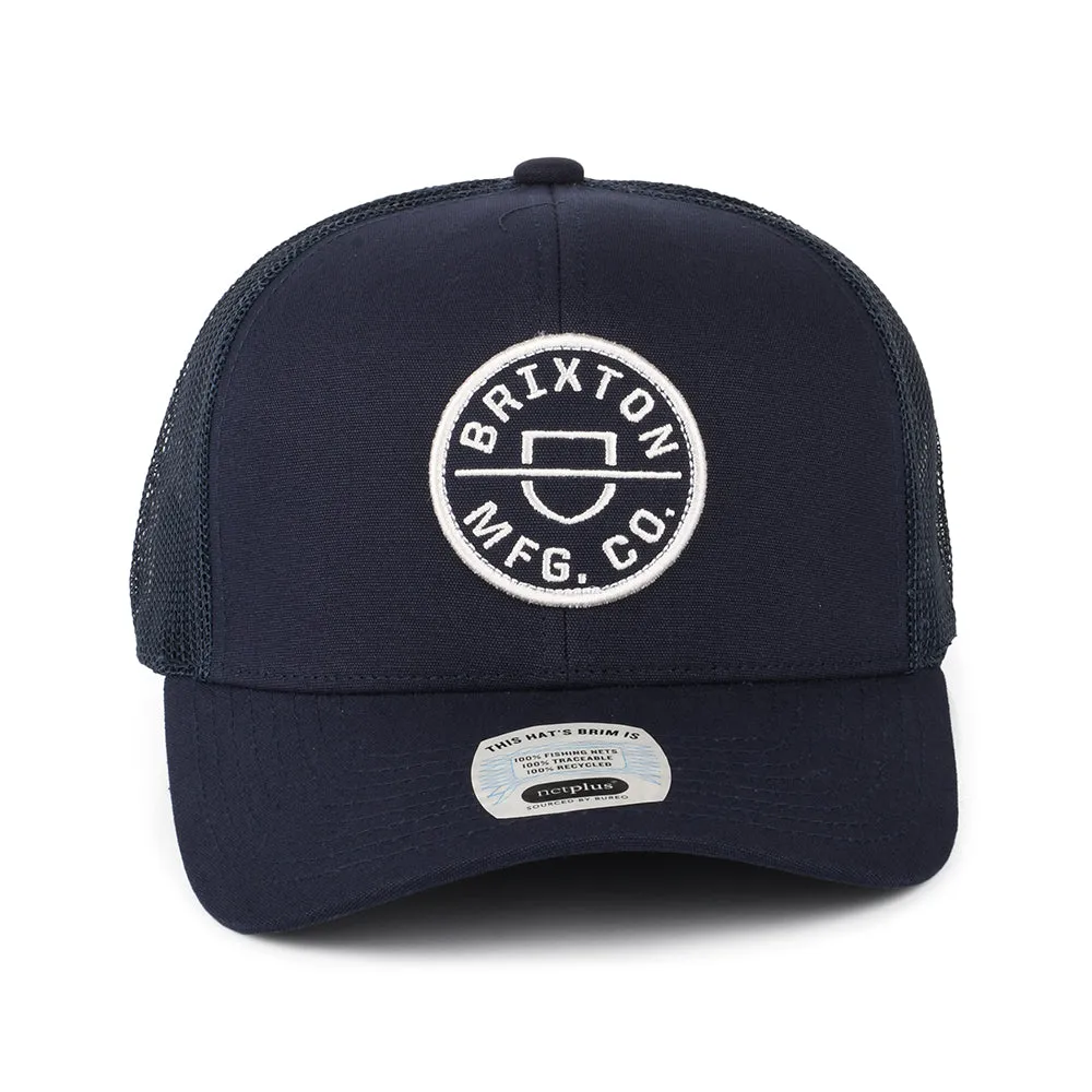 Brixton Hats Crest NetPlus MP Trucker Cap - Washed Navy