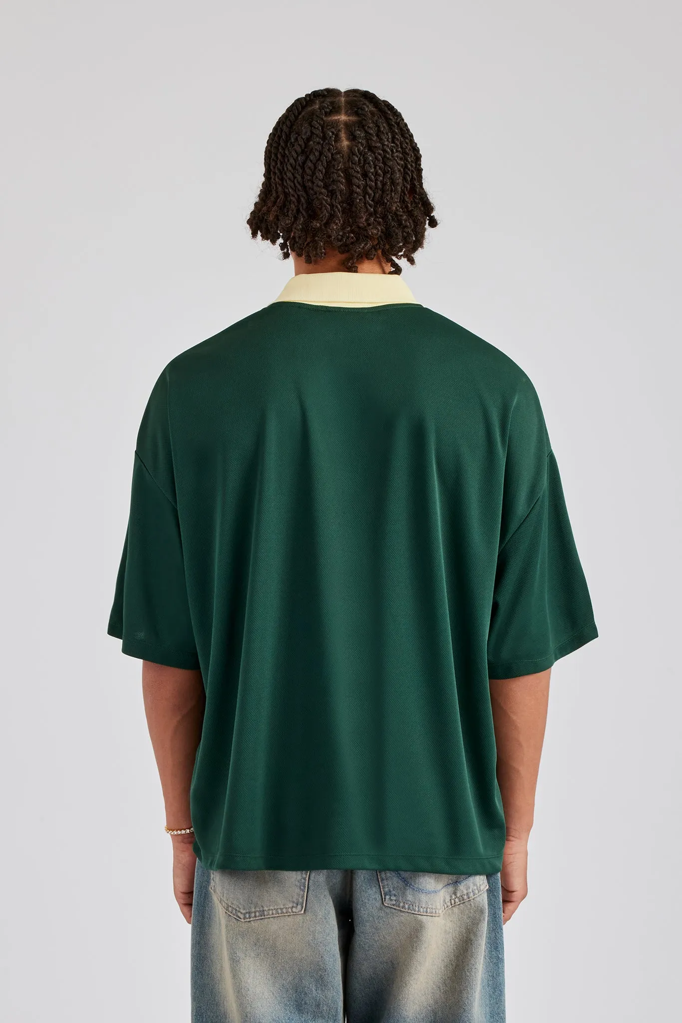 Cernucci Contrast Football Top - Green