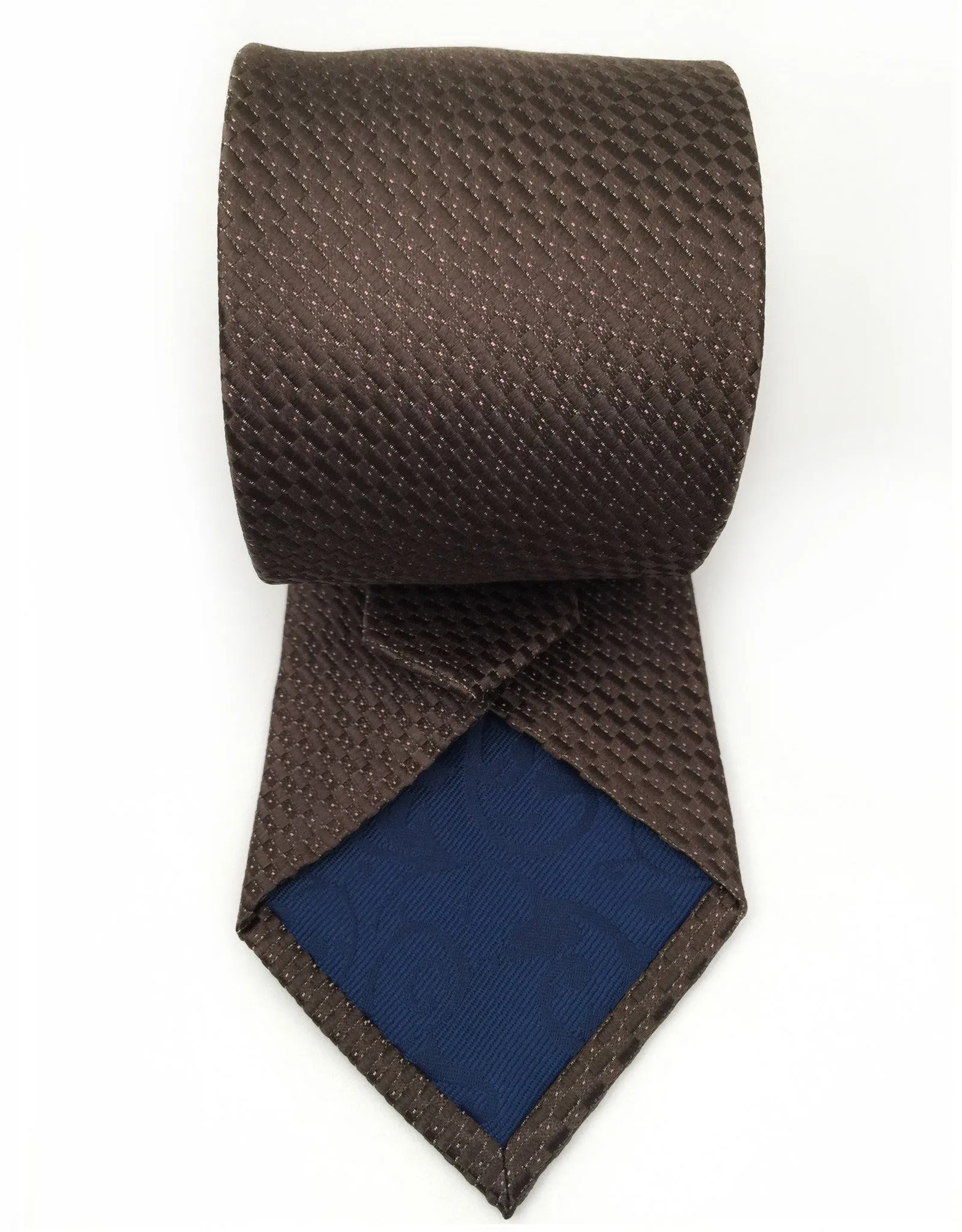 Chocolate Brown Geometric Tie