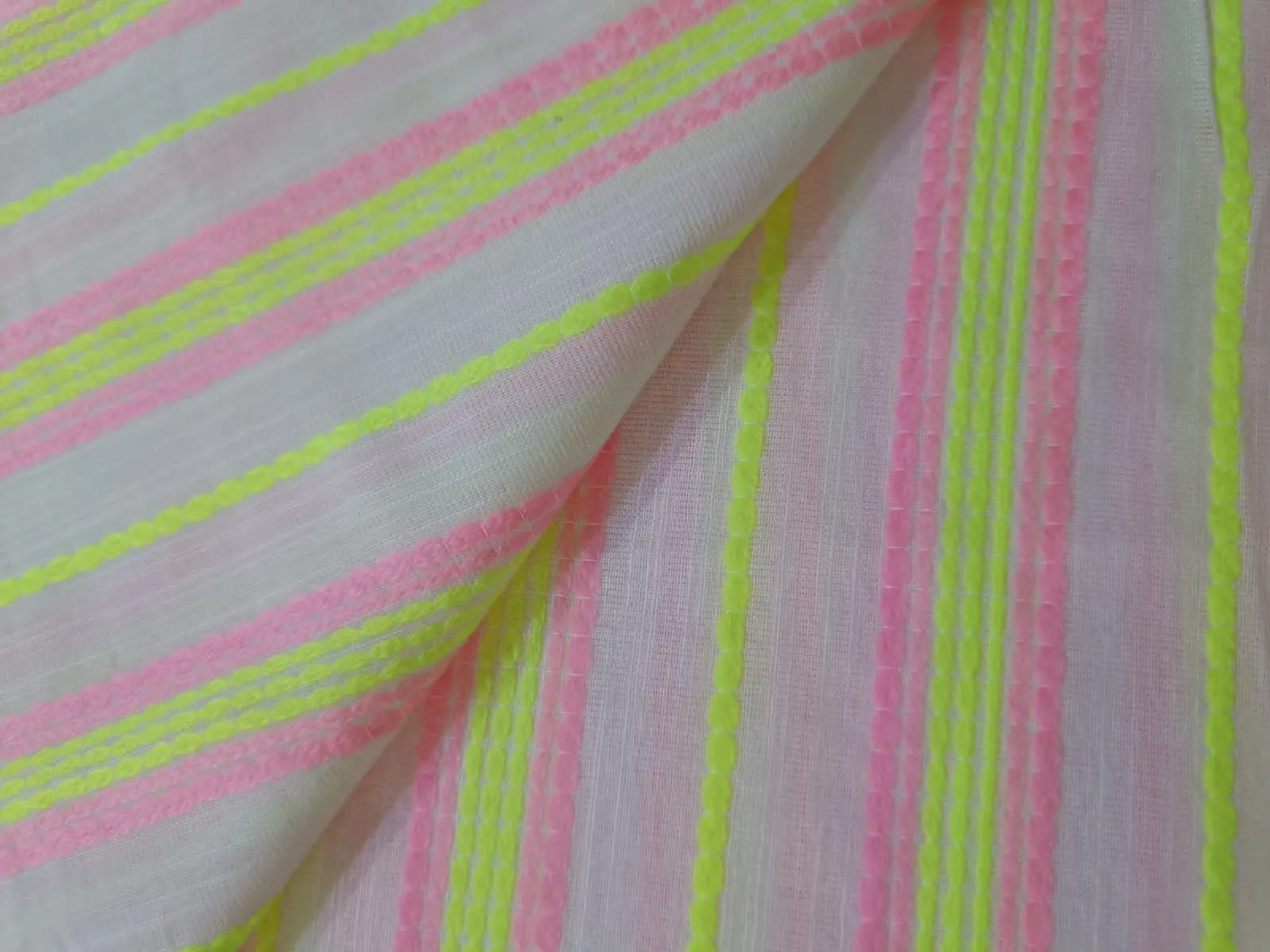 Cotton 90% Bamboo 10% colorful stripes stripes 58" wide