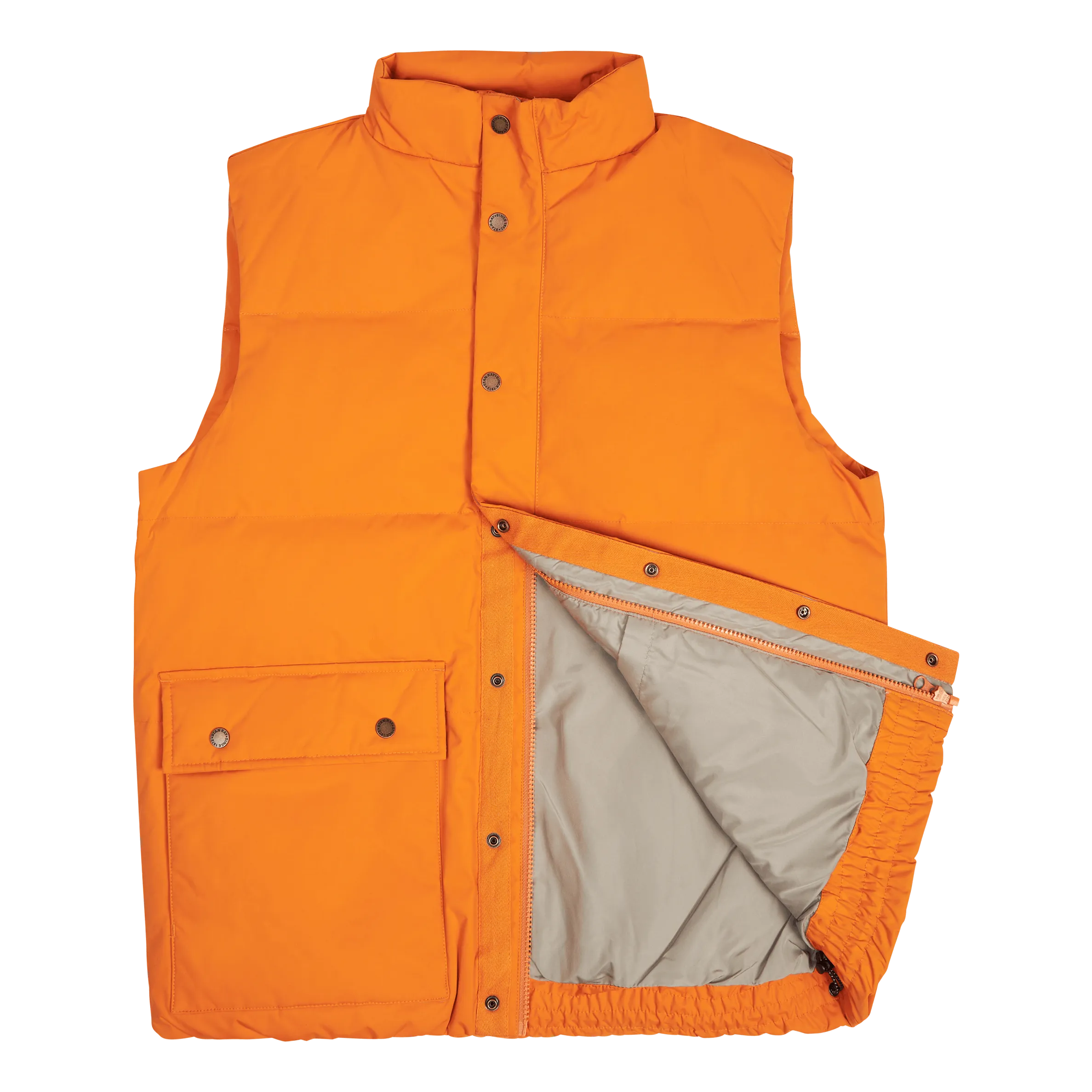 Down Vest Orange