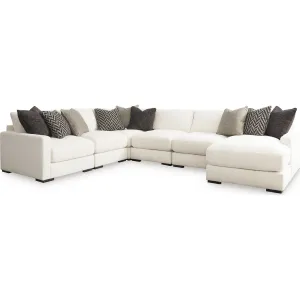 Elissa Court-Exclusive 6 Piece Modular Sectional with Chaise