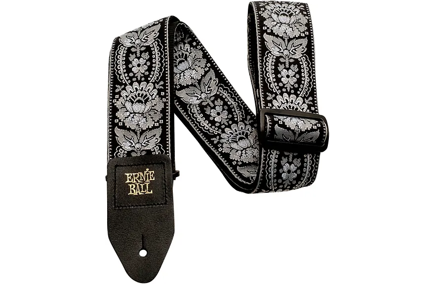 Ernie Ball Jacquard Guitar Strap Silver Orleans