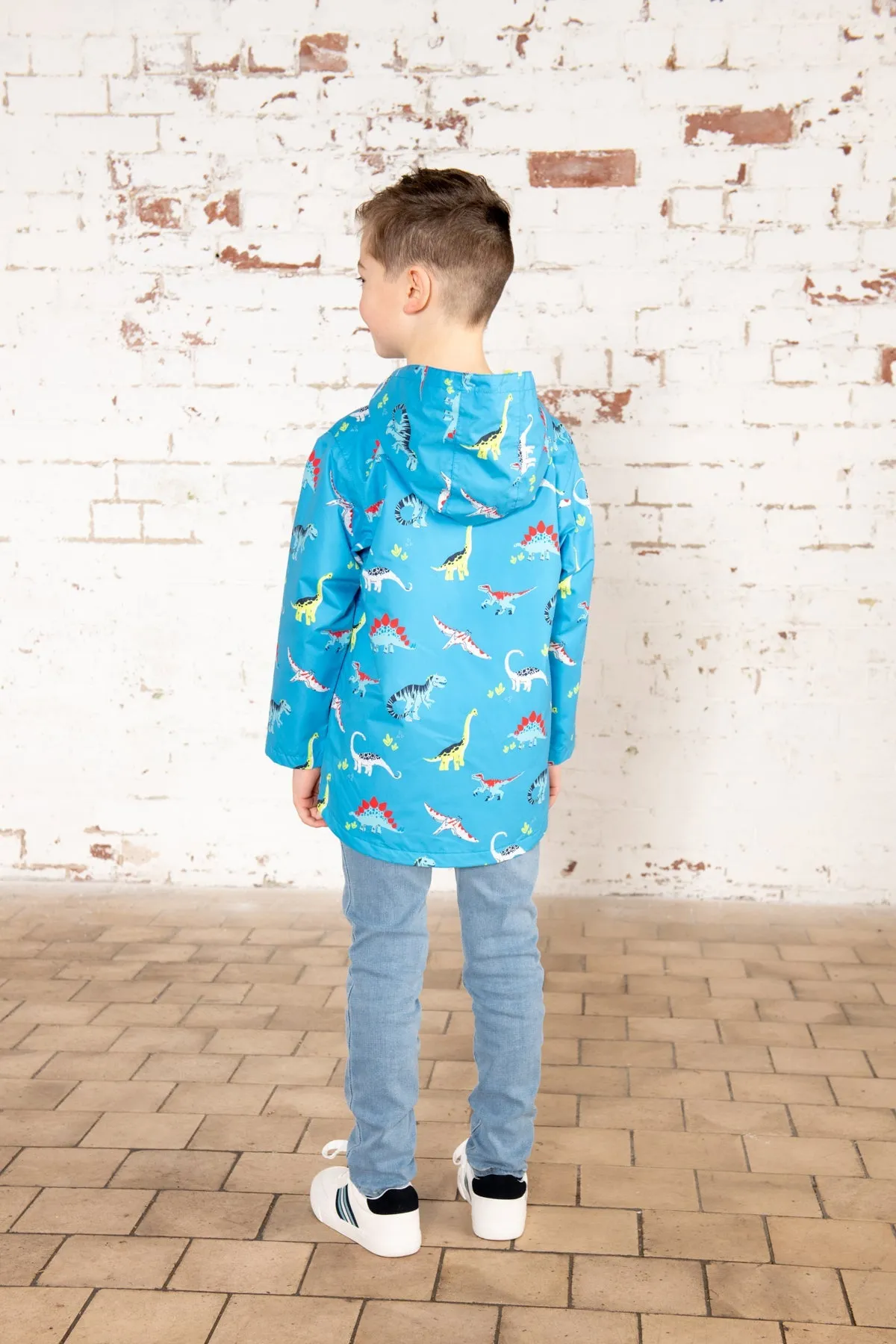 Ethan Jacket -  Blue Dino Print