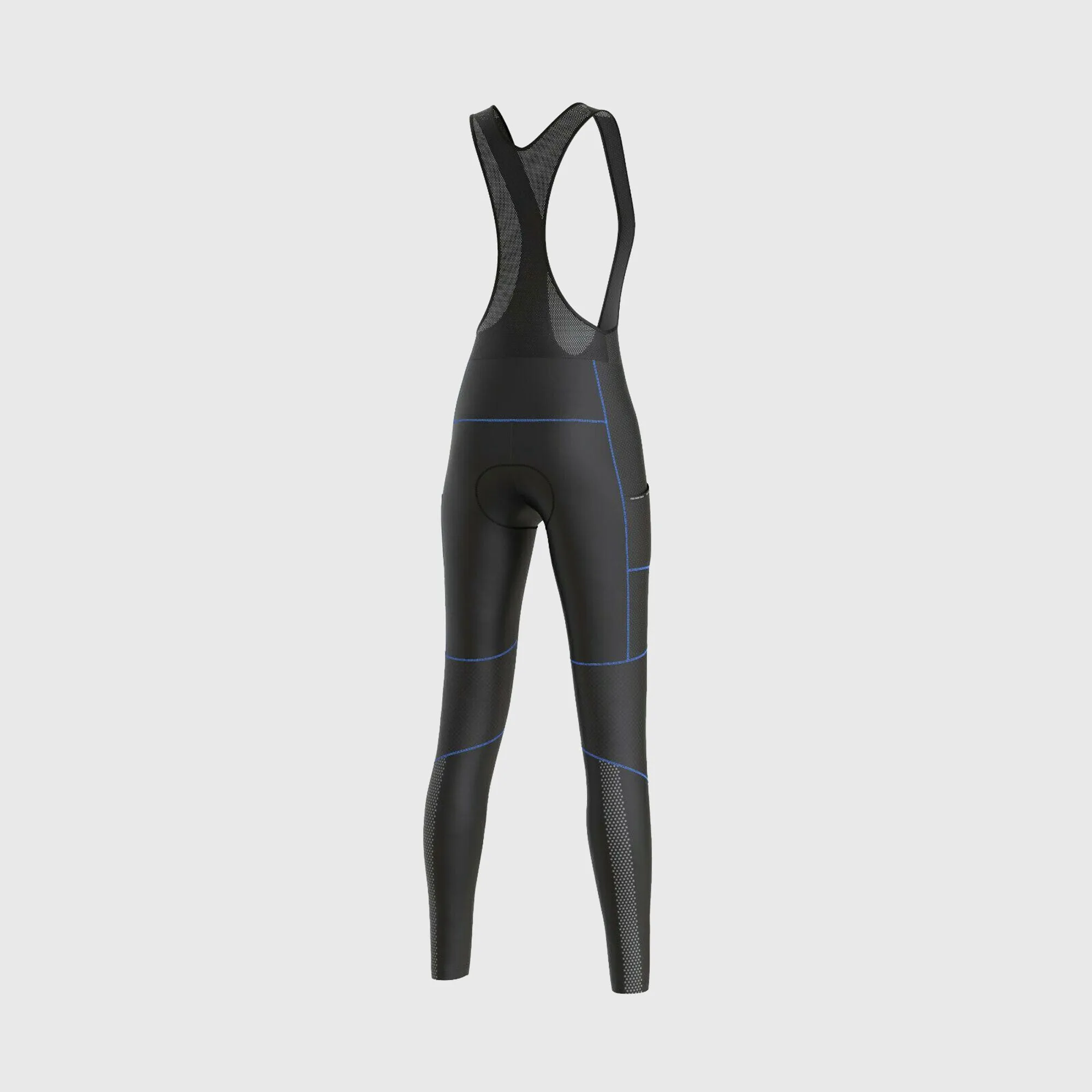 Fdx All Day Blue Women's & Girl's Thermal Padded Winter Cargo Bib Tights