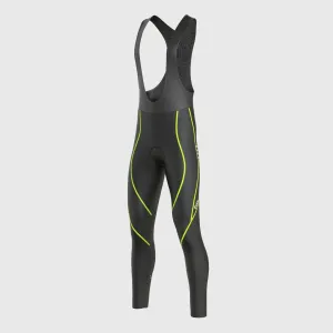 Fdx Divine Fluorescent Yellow Women's & Girl's Thermal Padded Winter Bib Tights