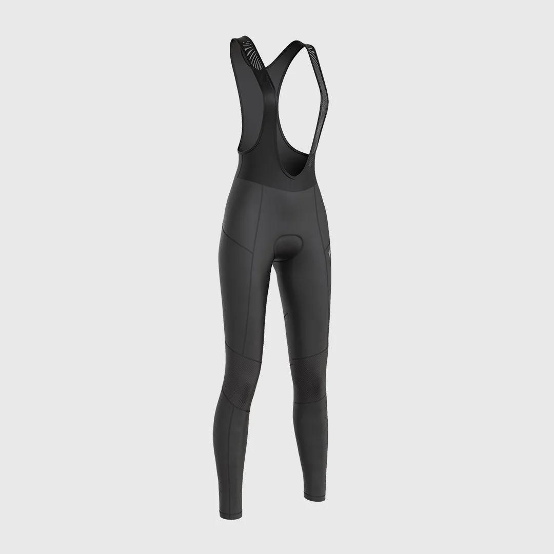 Fdx Duo Black Women's & Girl's Thermal Padded Winter Bib Tights