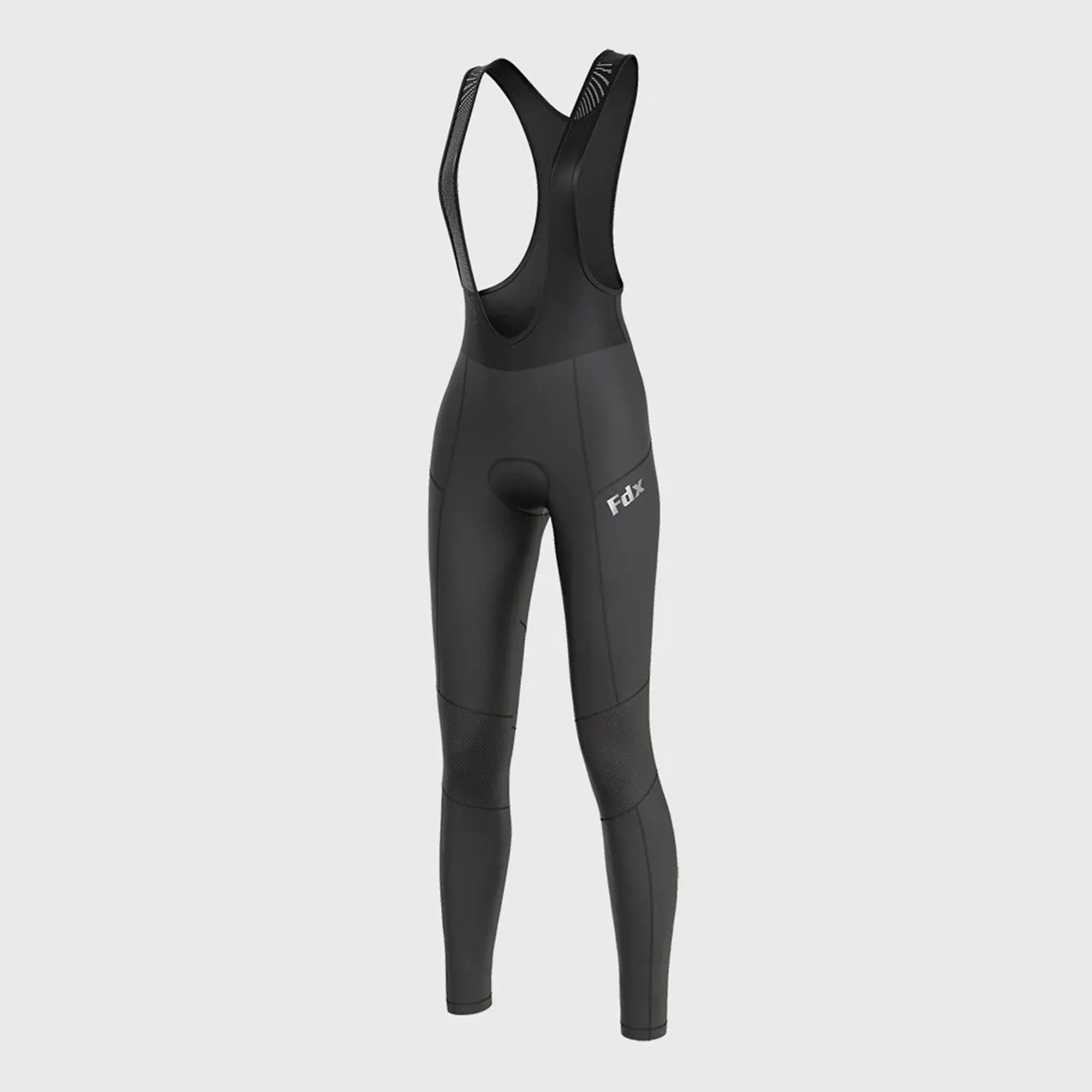 Fdx Duo Black Women's & Girl's Thermal Padded Winter Bib Tights