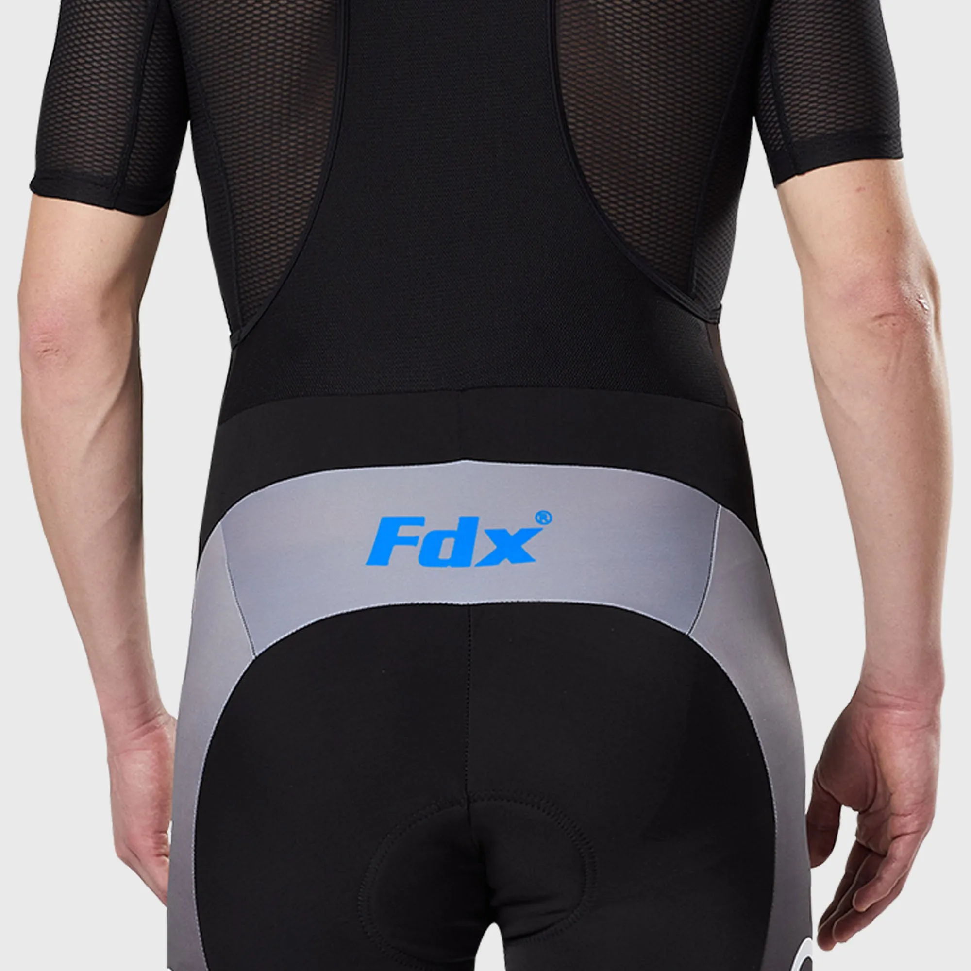 Fdx Men's & Boy's Set Signature Thermal Roubaix Long Sleeve Cycling Jersey & Bib Tights - Blue