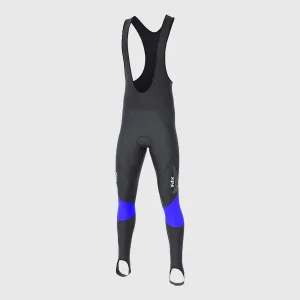 Fdx Thermodream Men's & Boy's Blue Thermal Padded Cycling Bib Tights