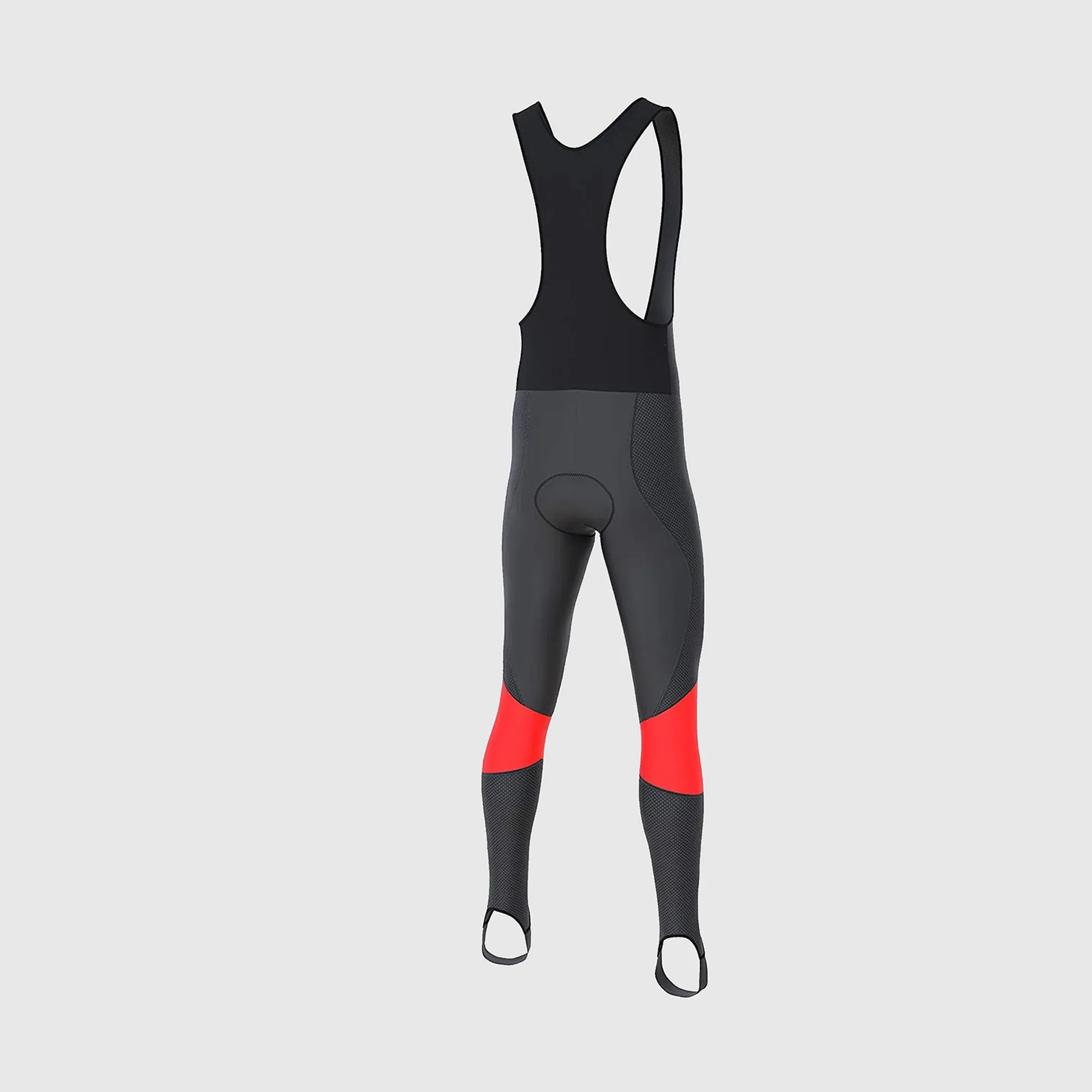 Fdx Thermodream Men's & Boy's Red Thermal Padded Cycling Bib Tights