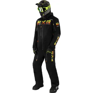 FXR Mens Maverick F.A.S.T. Insulated Monosuit Black/Inferno