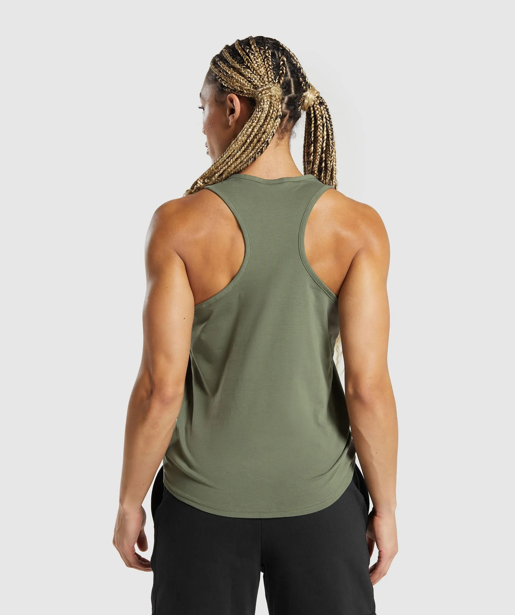 Gymshark Training Cotton Tank - Base Green