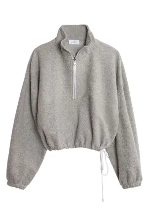 Heather Grey Sherpa Diana Half Zip