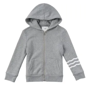 HEATHER WAVES ZIP UP HOODIE