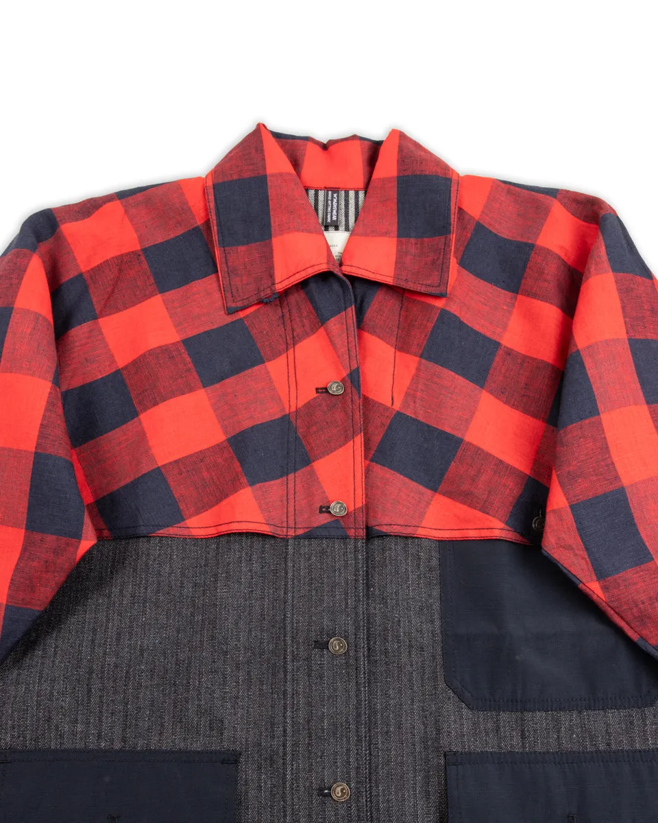 Hunter Fisher Coat - Denim/Red