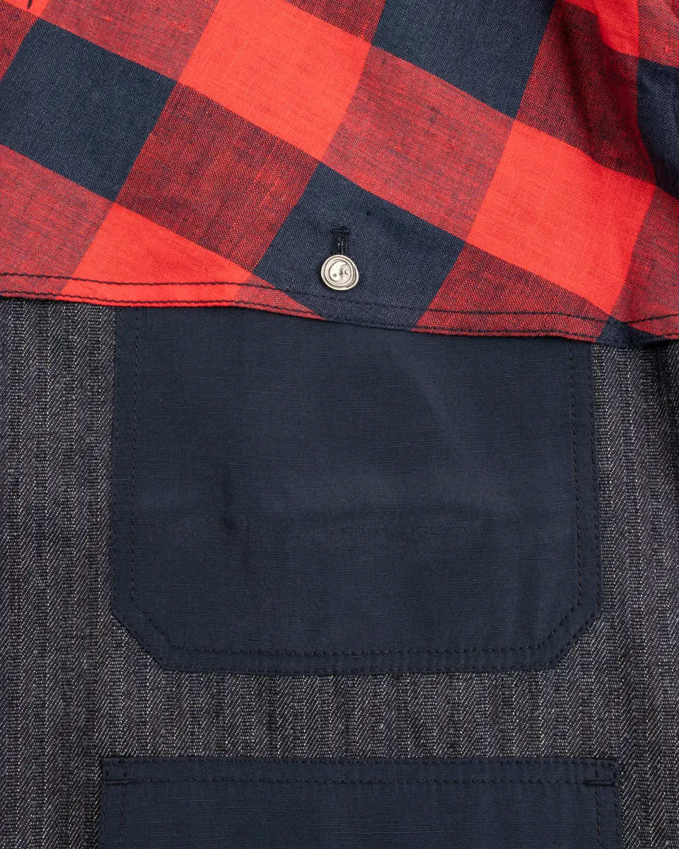 Hunter Fisher Coat - Denim/Red