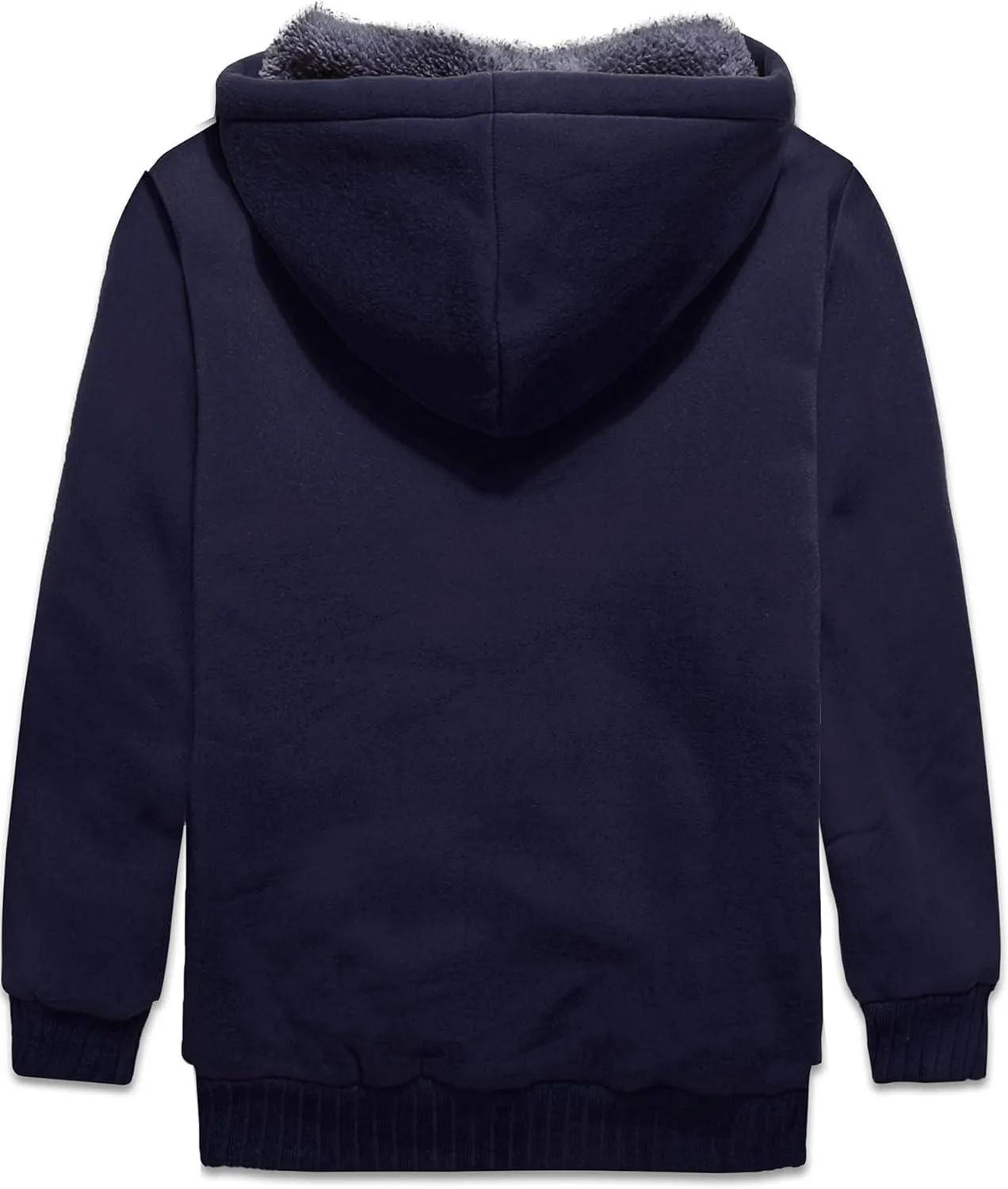 Kid's Winter Sports Solid Color Fleece Hoodie-ZPK005867