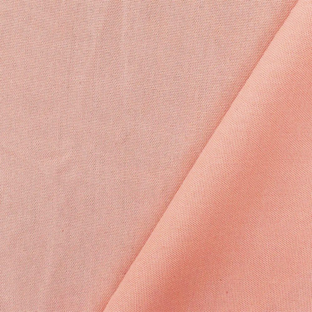 Light Peach Solid Rayon Challis Woven Fabric