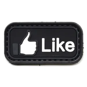 Like Button Thumbs Up Patch Black