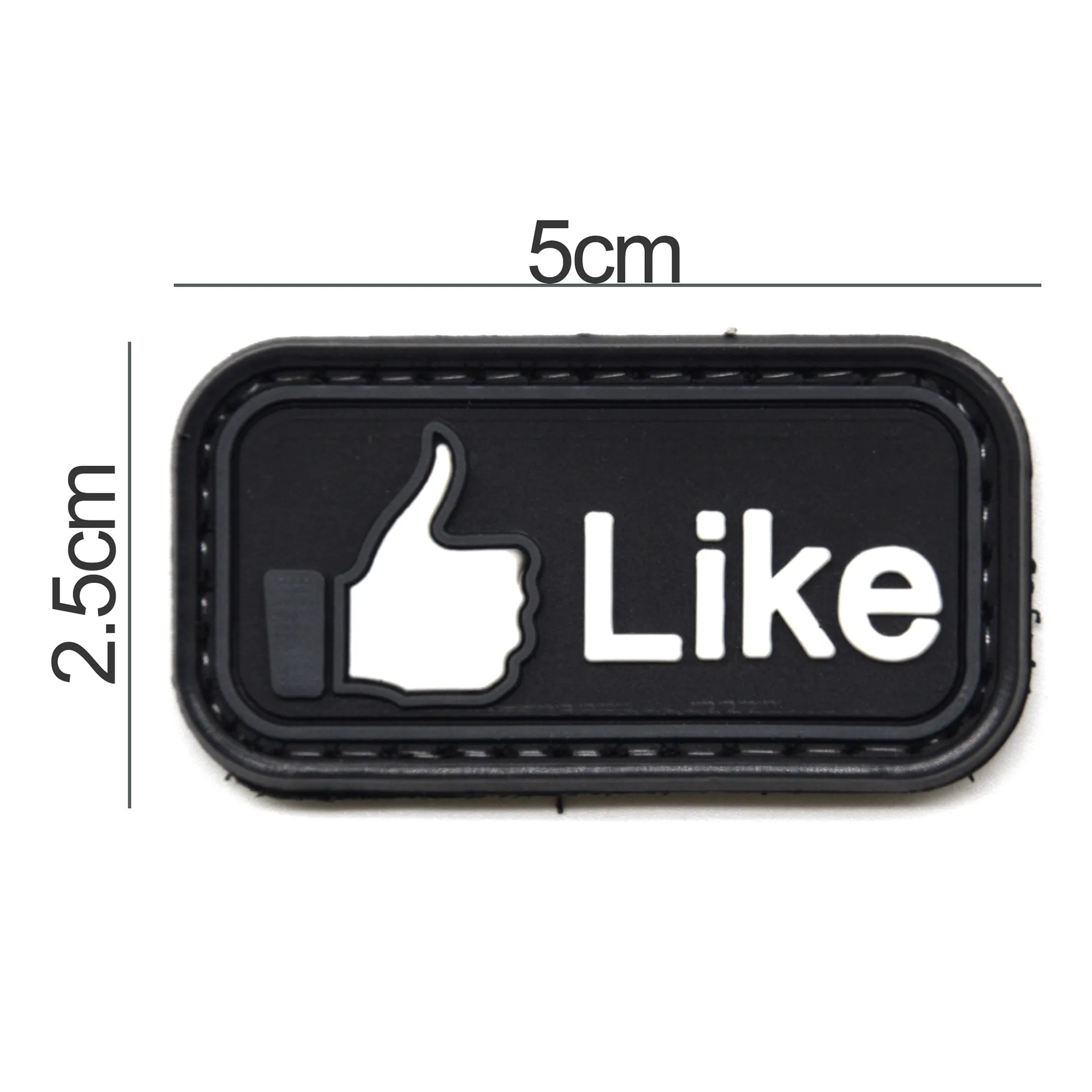 Like Button Thumbs Up Patch Black