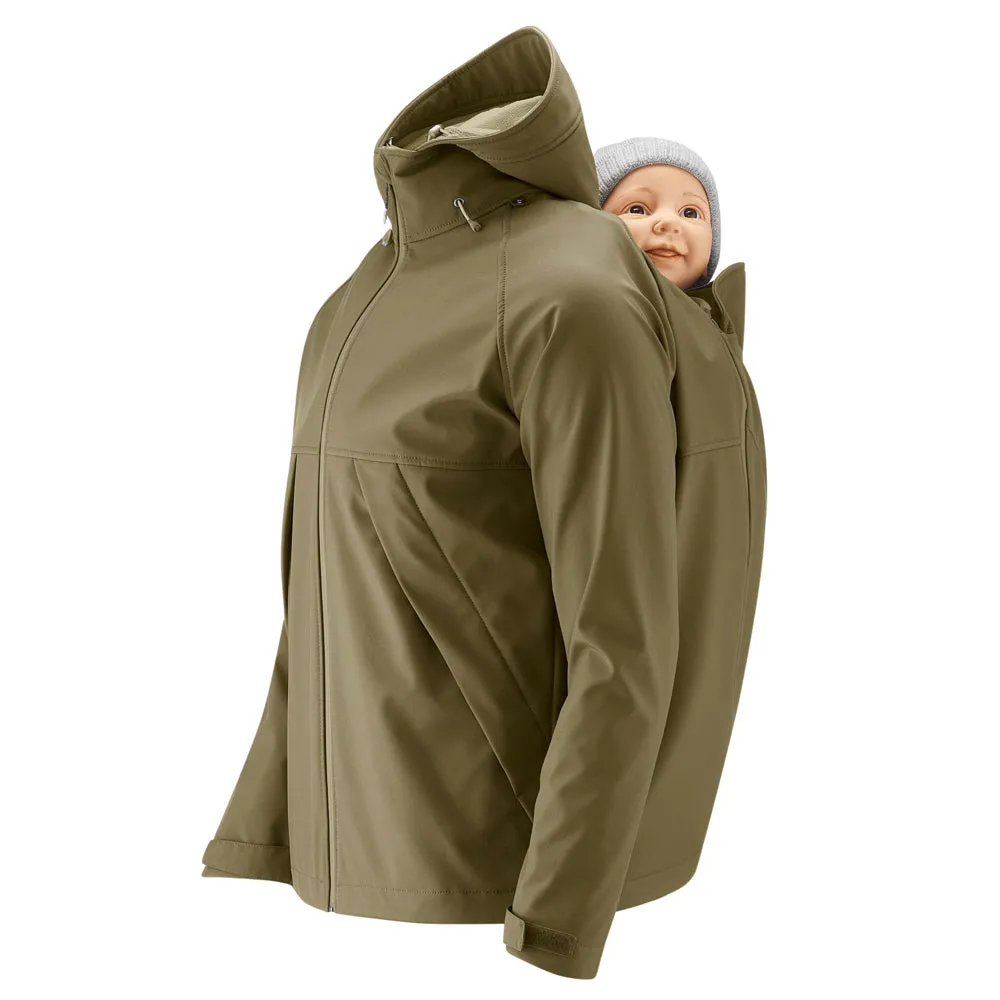 Mamalila Men's Softshell Allrounder Khaki Babywearing Jacket