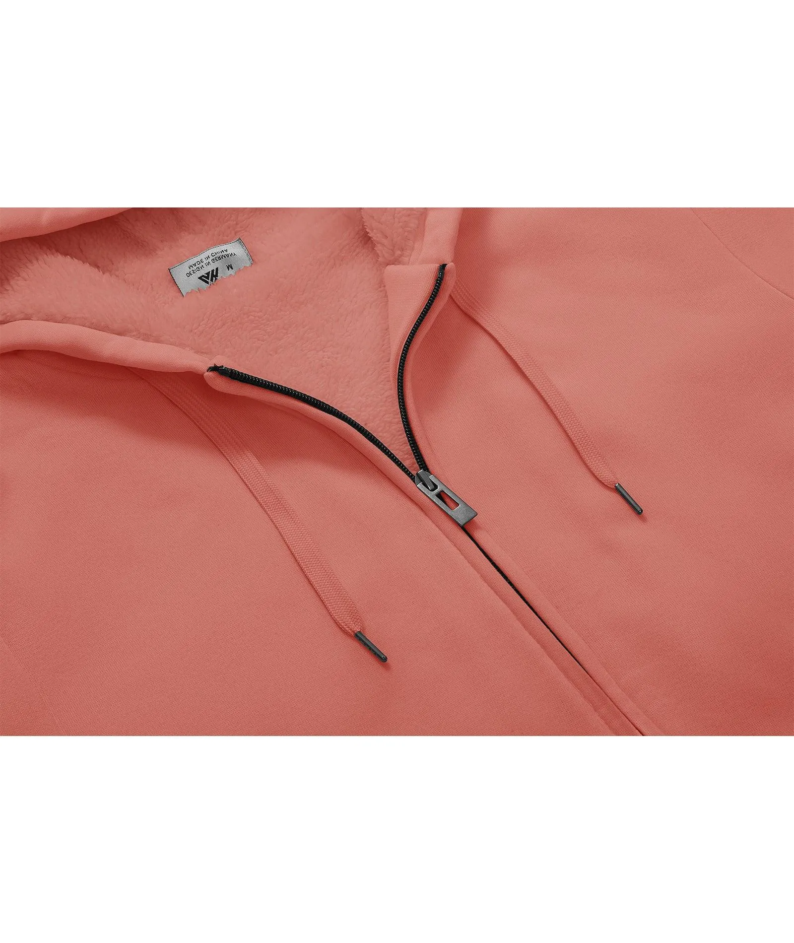 Men's Solid Color Full Zip Hoodie-ZPK006403