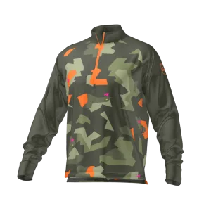 Mid Layer Zipper Camo Khaki MFY