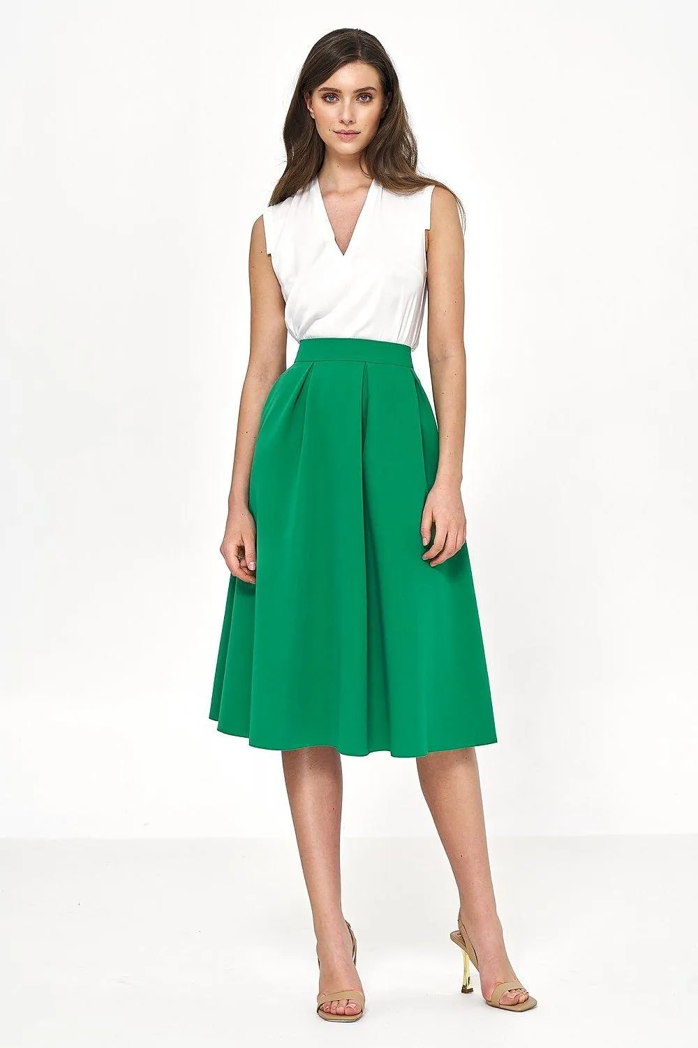 Nife soft-office look midi skirt