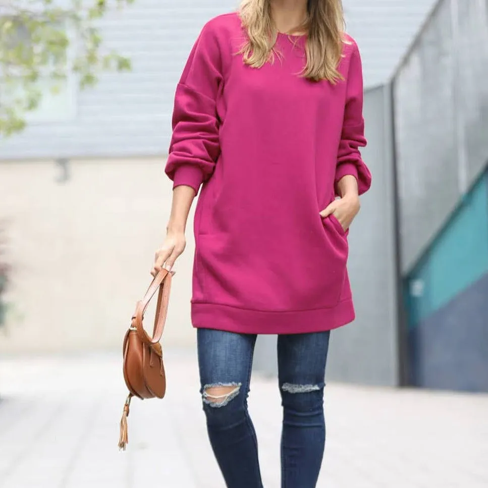 OVERSIZED TWO-POCKET SWEATSHIRT