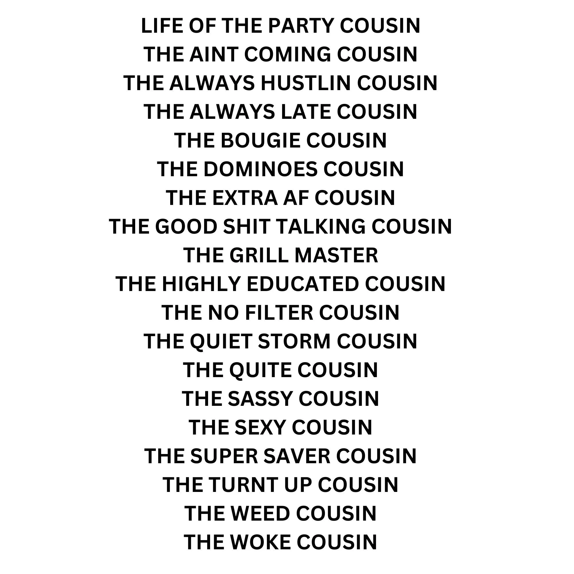 Personalized Funny Cousin Crew Shirts