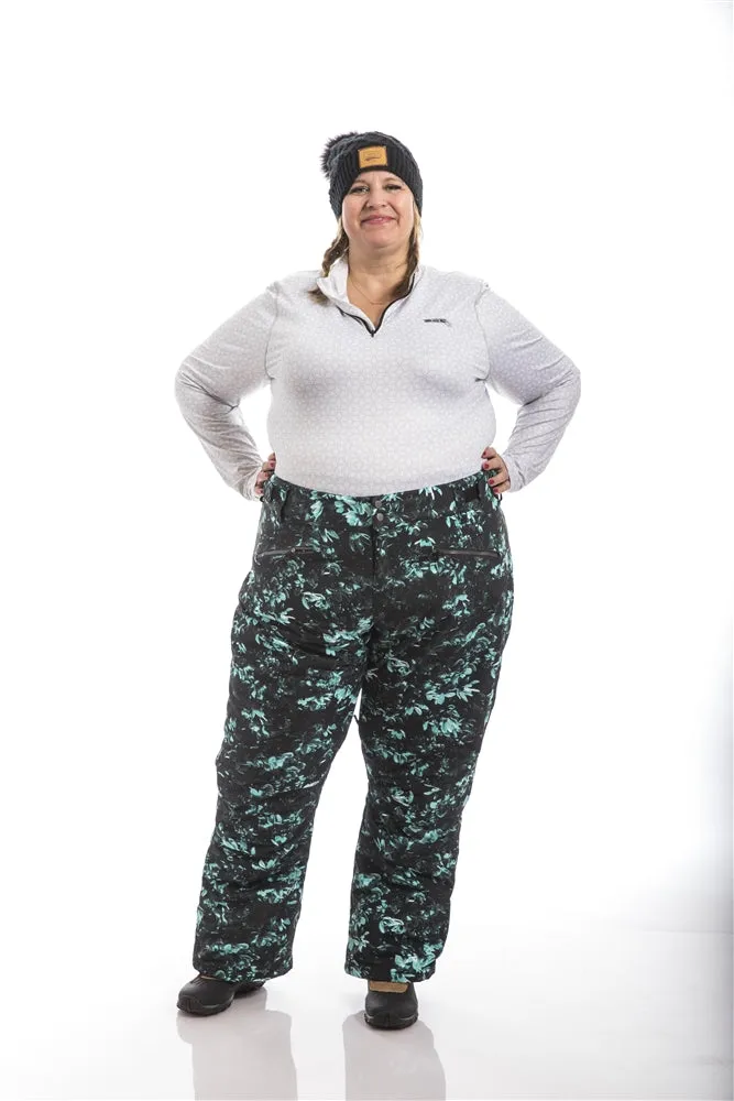 Pulse Statement Insulated Plus Size Snow Pants | Teal