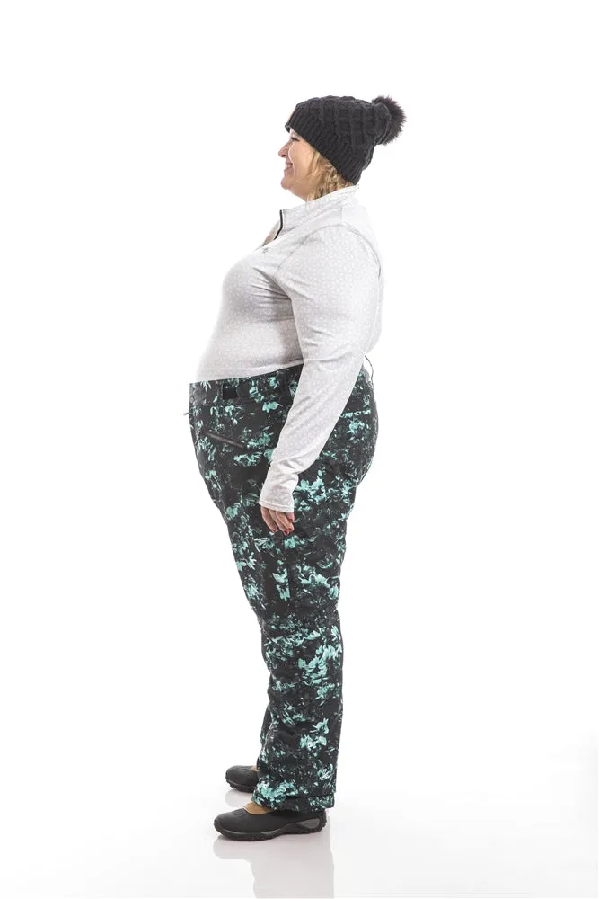 Pulse Statement Insulated Plus Size Snow Pants | Teal