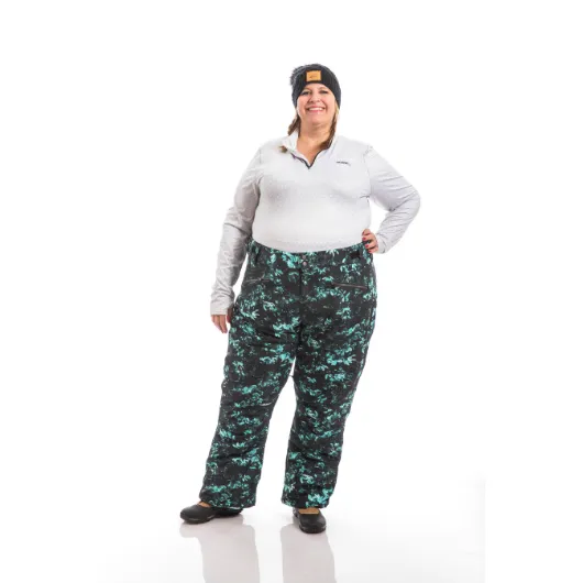 Pulse Statement Insulated Plus Size Snow Pants | Teal