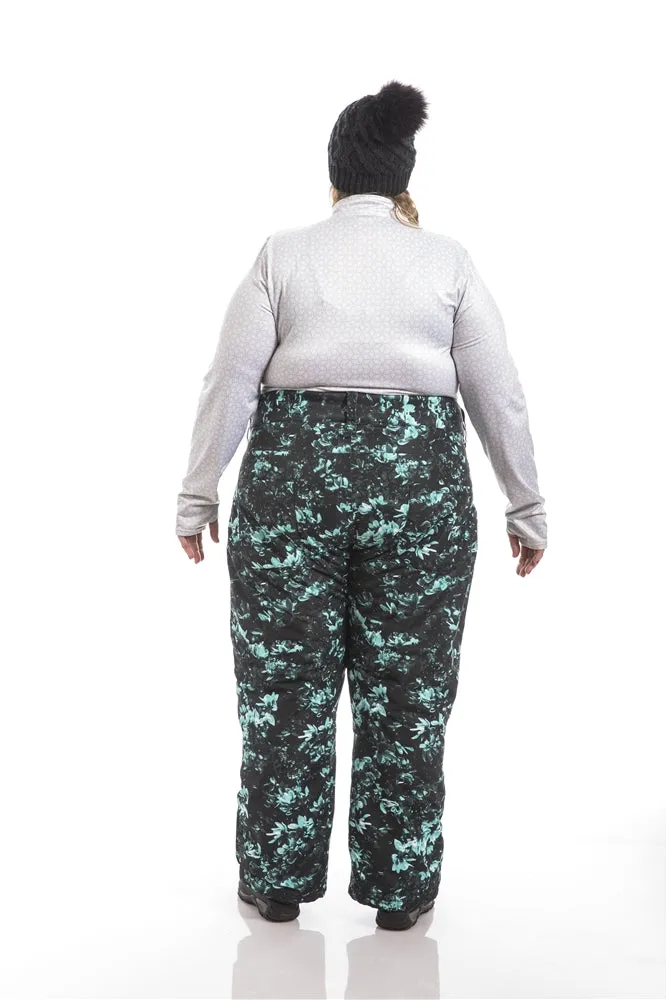 Pulse Statement Insulated Plus Size Snow Pants | Teal