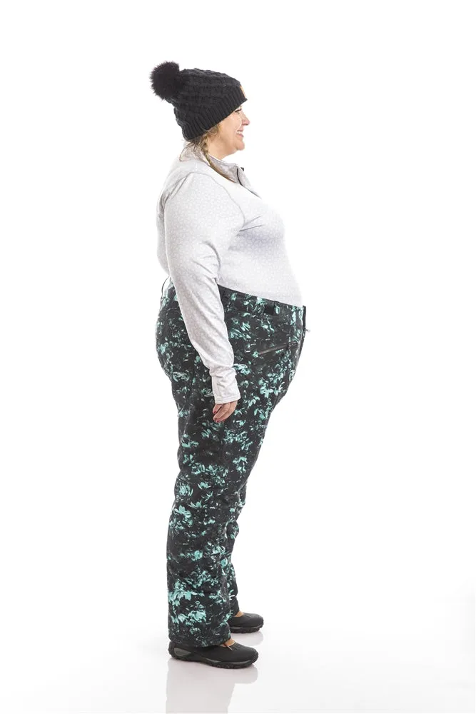 Pulse Statement Insulated Plus Size Snow Pants | Teal