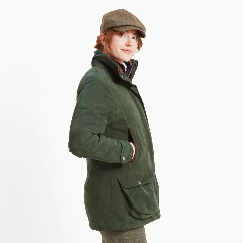 Schoffel Teal Ladies Venturi Waterproof Country Field Coat - Cedar