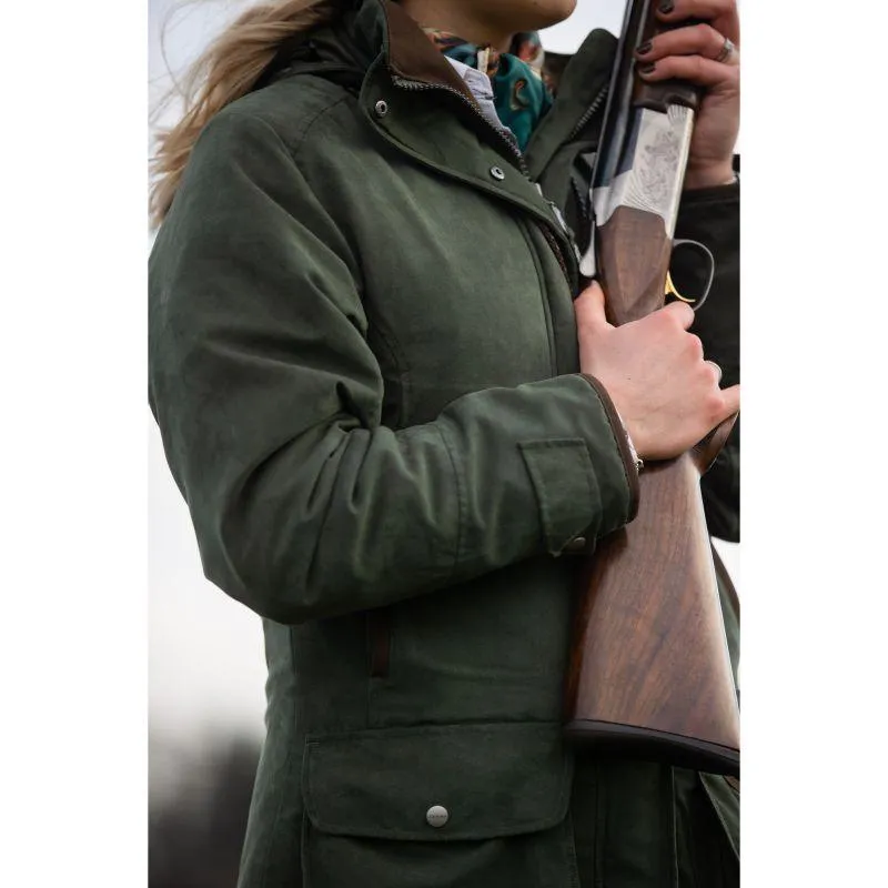 Schoffel Teal Ladies Venturi Waterproof Country Field Coat - Cedar