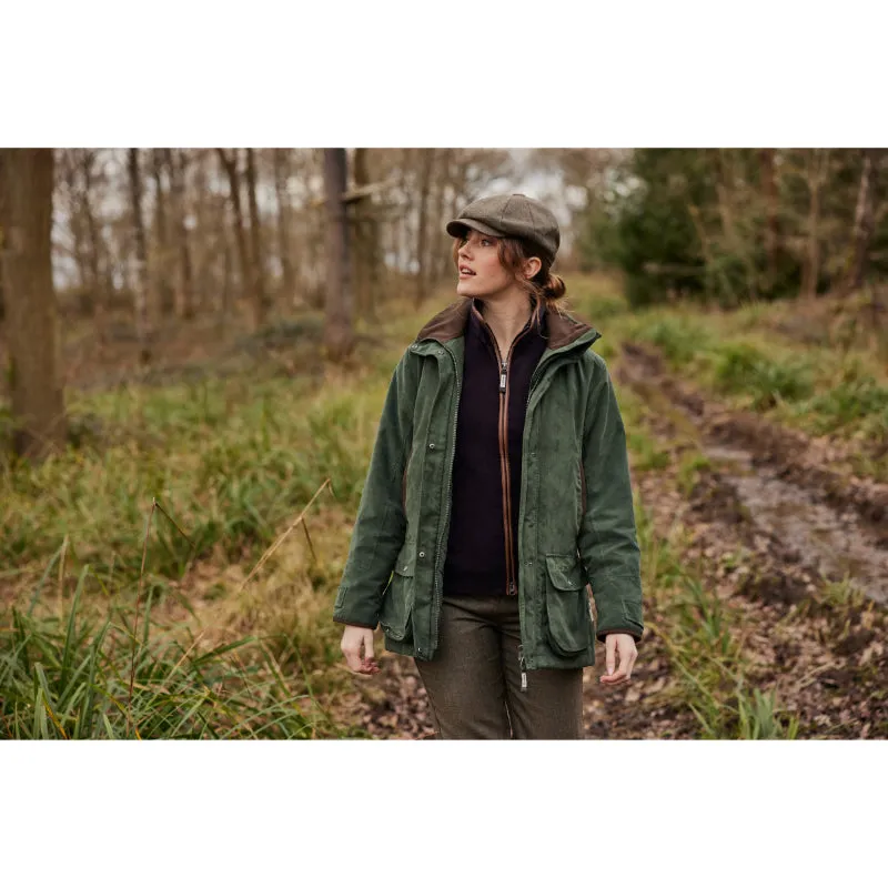 Schoffel Teal Ladies Venturi Waterproof Country Field Coat - Cedar