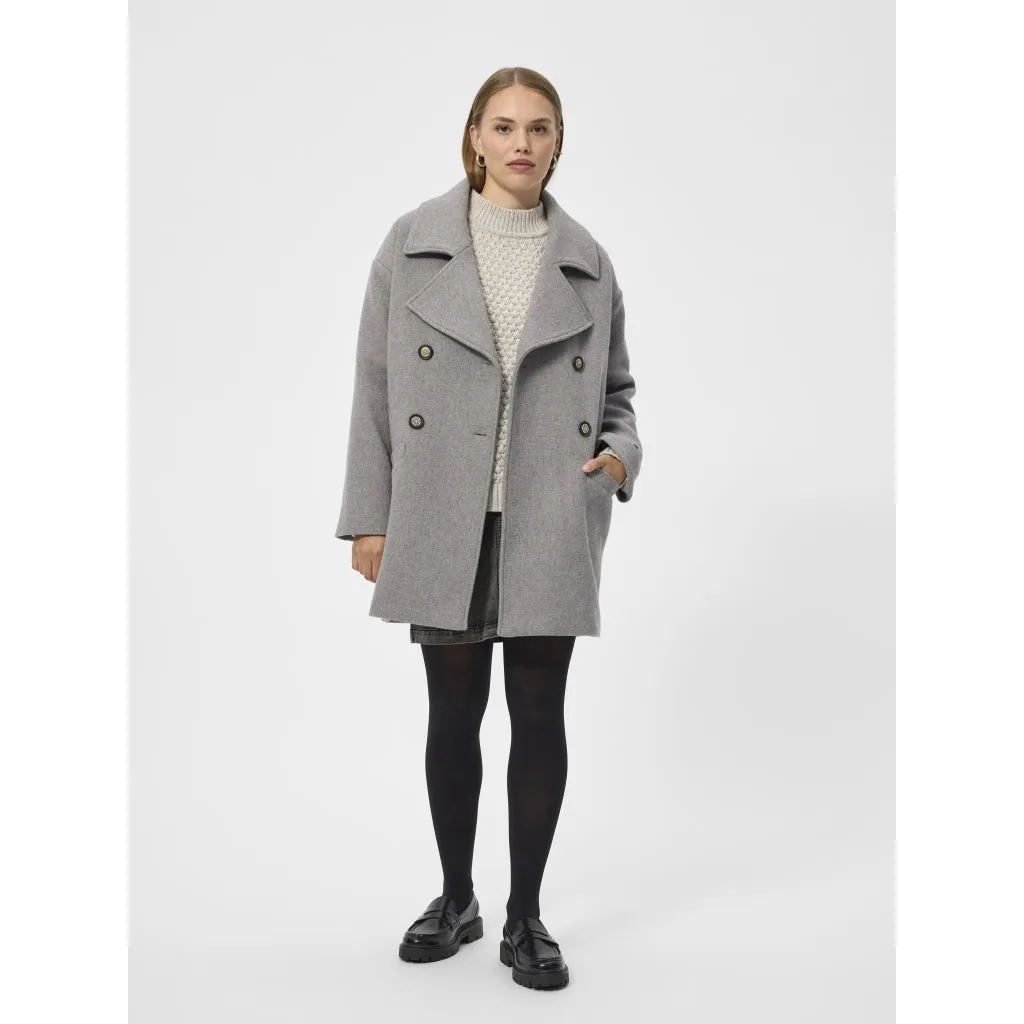 Senta Coat - Light Grey Melange