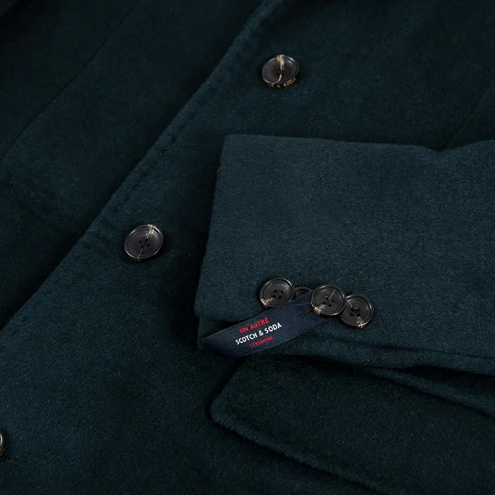 Single Breat Wool Coat | Pine