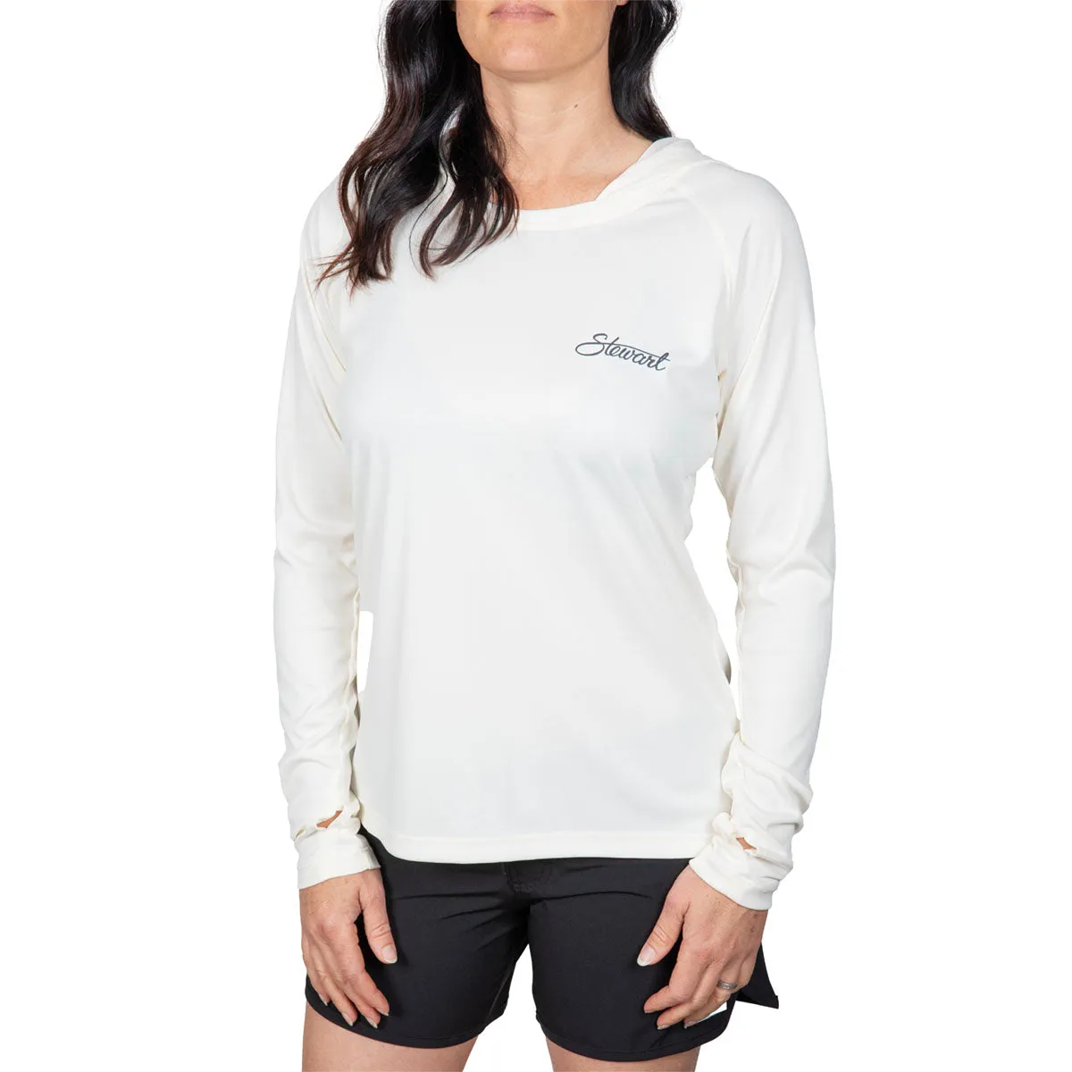 STEWART WOMEN'S GINGER  L/S TECH UV SURF HOODIE