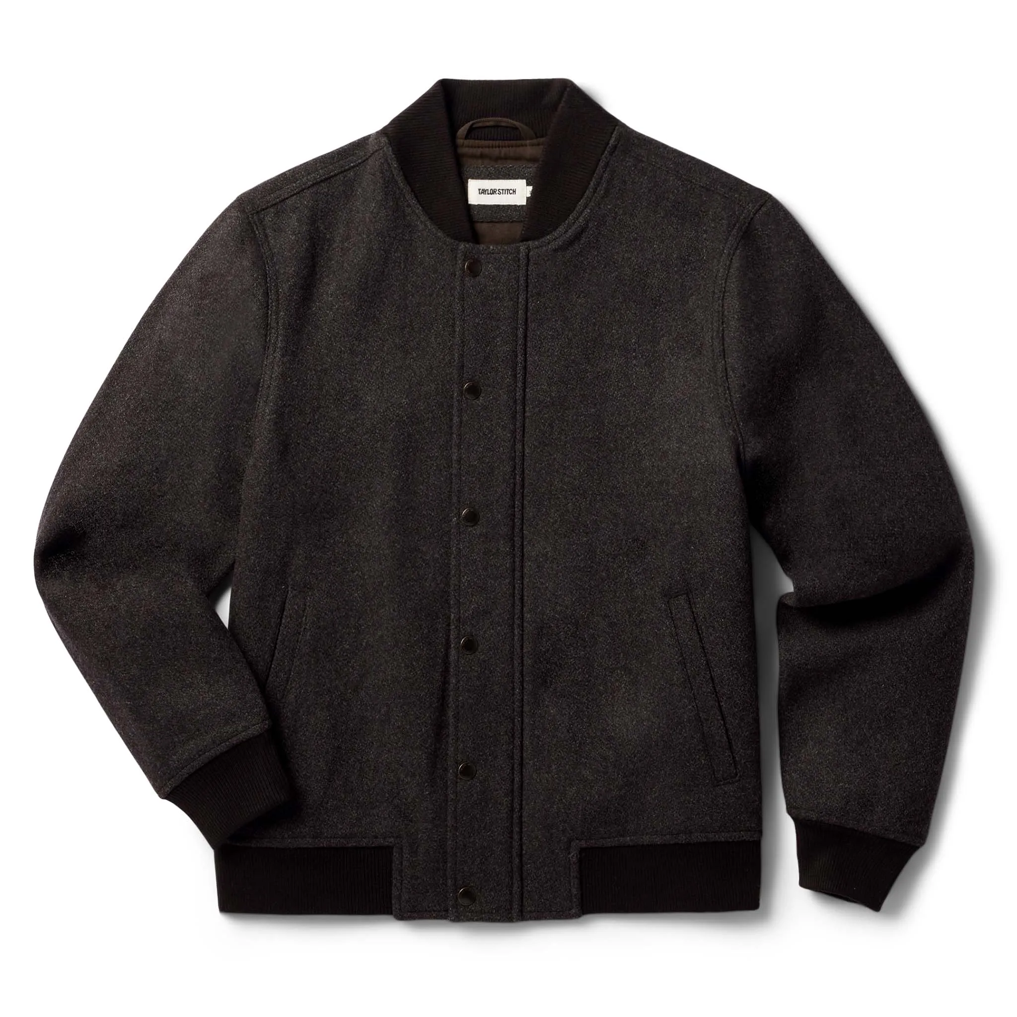 The Bomber Jacket in Espresso Marl Wool