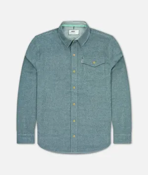 The Essex Oyster Twill Shirt - Heather Grey