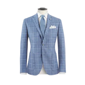 THE SKY BLUE OVERCHECK SUIT